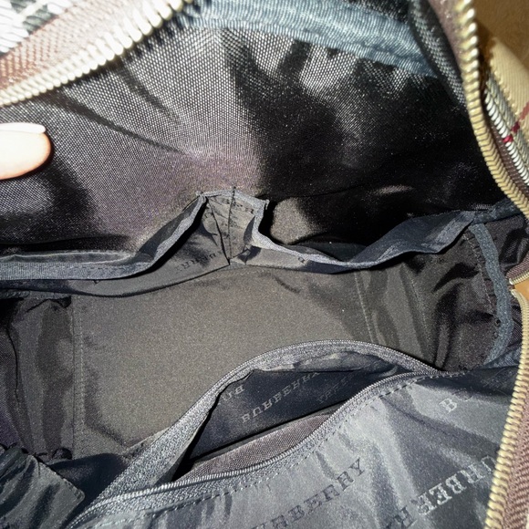 Burberry Cream and Brown Satchel with Iconic Design - Picture 10 of 10